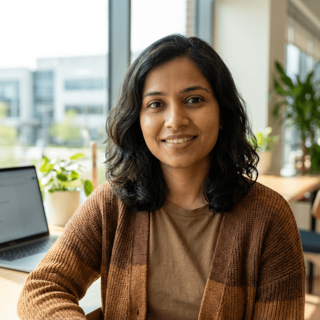 Portrait of a female operations coordinator in her early 30s